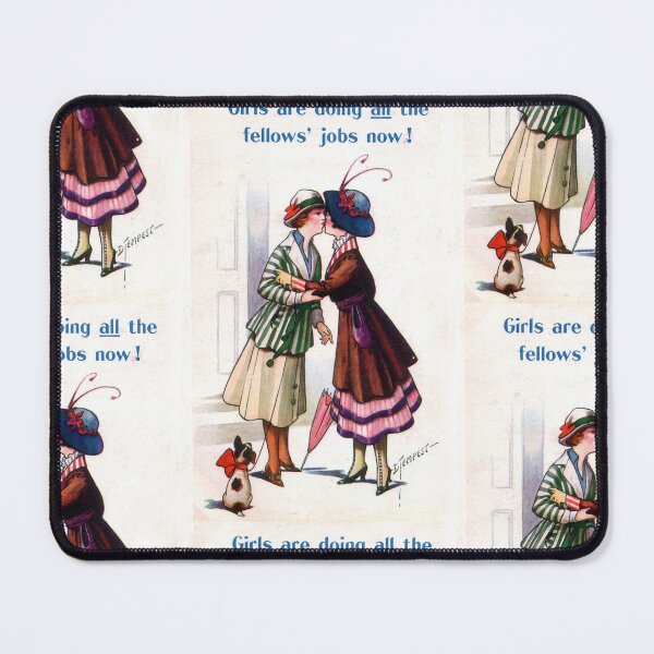 Item preview, Girls are doing ALL the fellows' jobs now! | Lesbian Art designed and sold by ashleykc9.