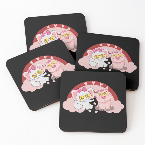 Item preview, Cute Elephant And Pig designed and sold by YARA TS.