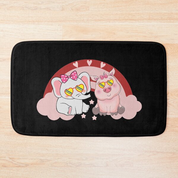 Item preview, Cute Elephant And Pig designed and sold by YARA TS.
