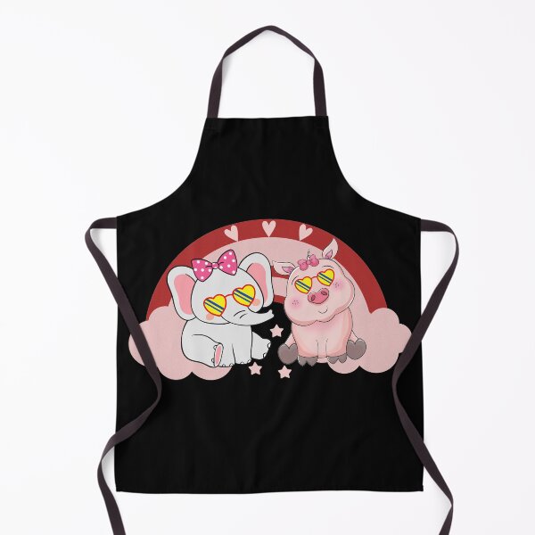 Item preview, Cute Elephant And Pig designed and sold by YARA TS.