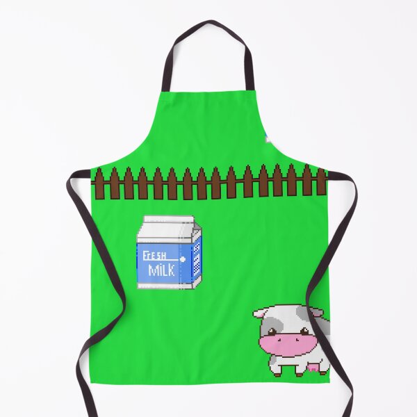Item preview, Kawaii Pixel Cow and Milk Pattern designed and sold by With Love, InspireMari.