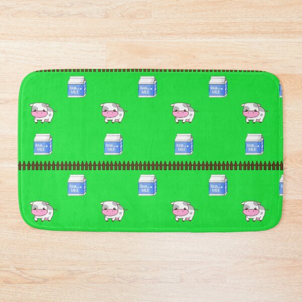 Item preview, Kawaii Pixel Cow and Milk Pattern designed and sold by With Love, InspireMari.