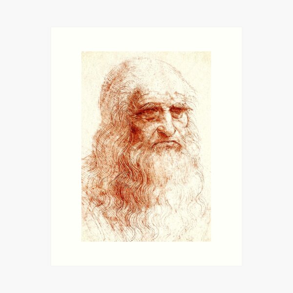 Item preview, Leonardo da Vinci Self-Portrait designed and sold by TheArtShop0528.