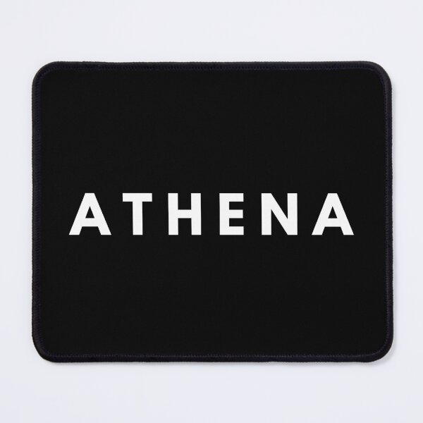 Item preview, Athena Greek Mythology Olympian Goddess White Typography designed and sold by OnyxMoonDesigns.