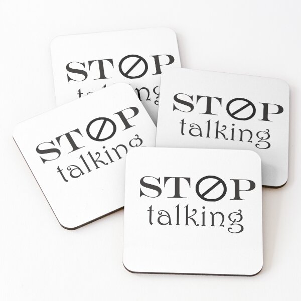 Item preview, Please Stop Talking t-shirt, sarcastic shirt, introvert t-shirt, introvert shirt, sarcasm t-shirt, don't talk shirt, boring gifts designed and sold by Fadwamoustakid.