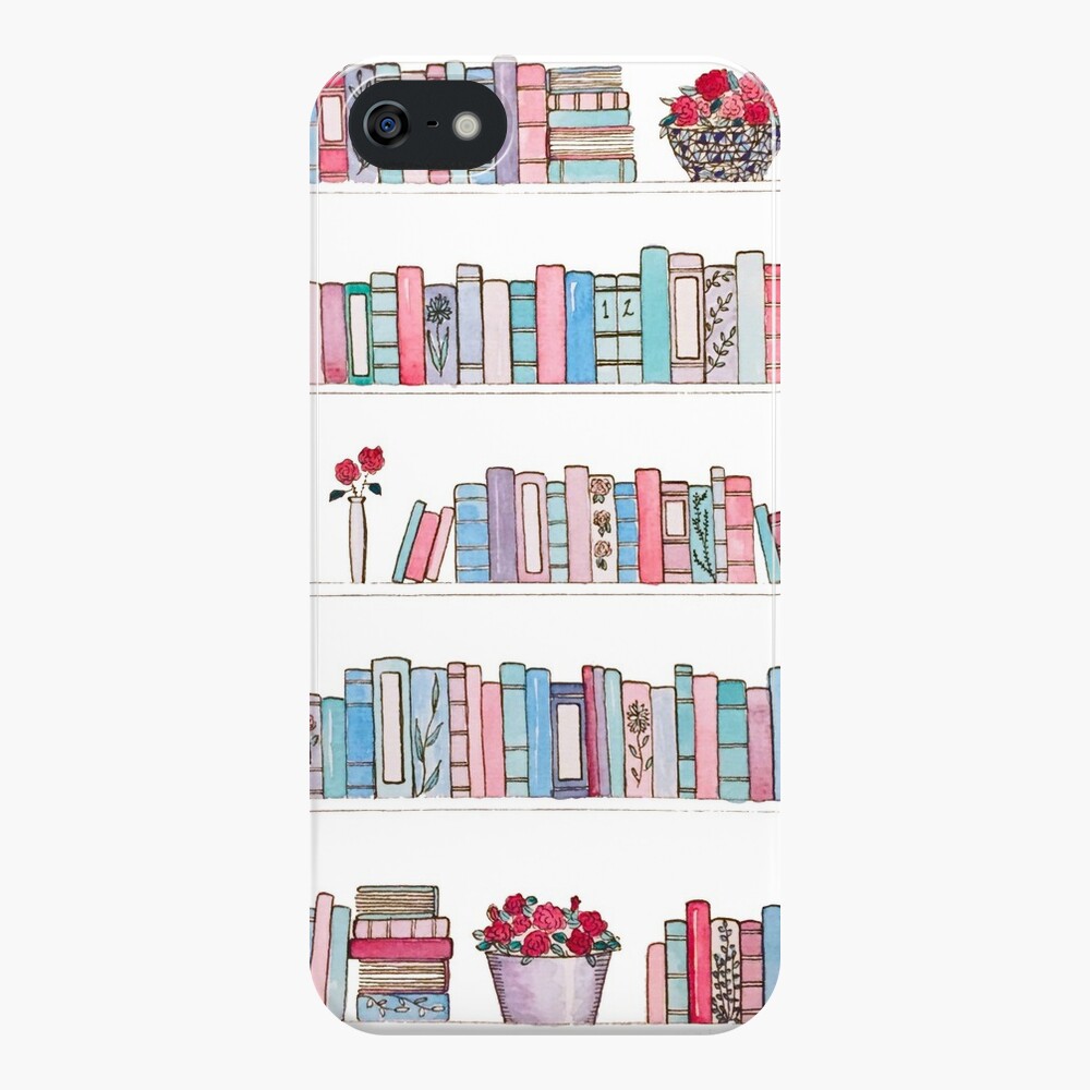 Bücherregal für den Frühling iPhone-Hülle