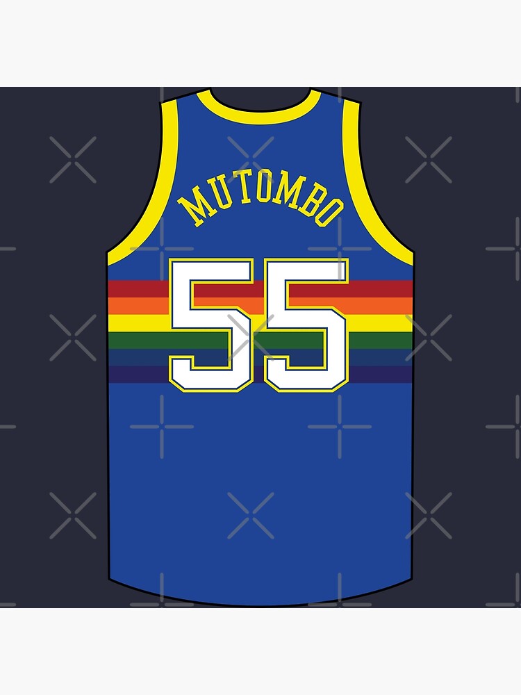 Dikembe mutombo rainbow sales jersey