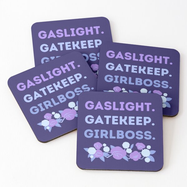 Item preview, Gaslight Gatekeep Girlboss Cool Rose Floral Meme Quote designed and sold by MiaDelelai.