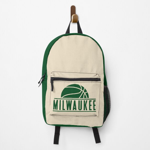 Item preview, Milwaukee basketball modern logo cream designed and sold by KMA Home Design.
