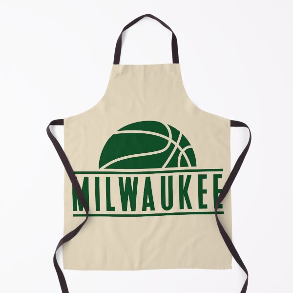 Item preview, Milwaukee basketball modern logo cream designed and sold by KMA Home Design.