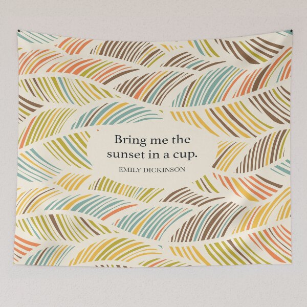 Item preview, Bring me the sunset in a cup. ― Emily Dickinson designed and sold by StudioCitrine.