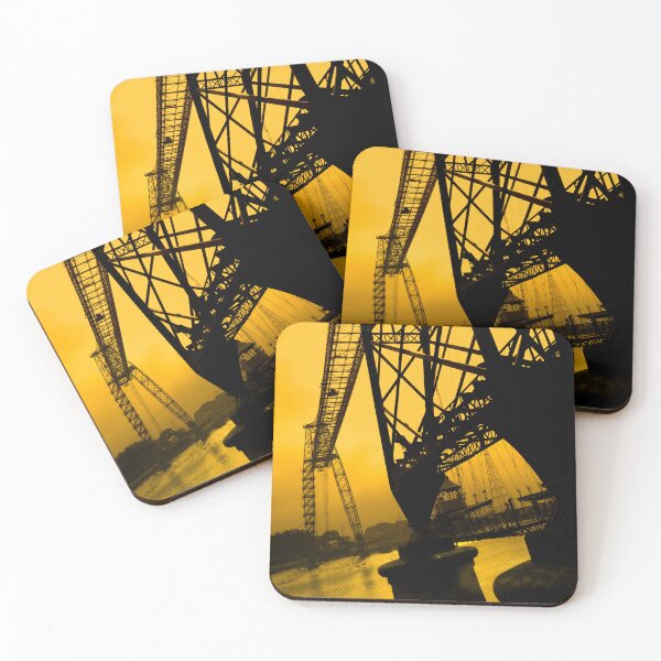 Item preview, Newport Transporter Bridge Amber Glow designed and sold by myWalesCymru.