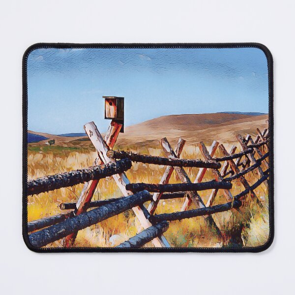 Item preview, Peaceful Rustic Fence in Rural Montana High Country | Dillon, Montana Jack Fence designed and sold by arlutai.