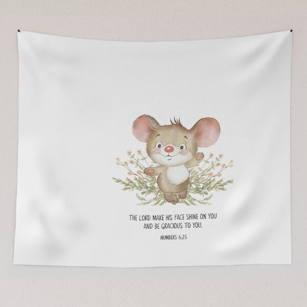 Item preview, Kids Bible Art, Nursery Bible Verse, Numbers 6:25, Kids Nursery Decor, Woodland animal, Baby Shower Gift, Nursery Wall Decor, Watercolor Animal designed and sold by Dzhenka-Balimez.