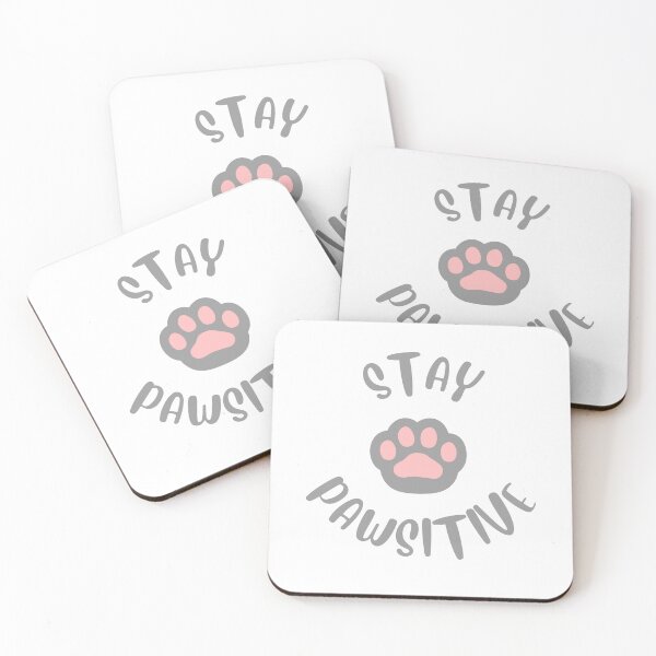 Item preview, "Stay Pawsitive" Happy Cat or Dog | Stay Positive | Funny Pet Lover Gift | Positive Vibes designed and sold by Pawfect-Purr.