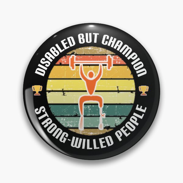 Item preview, Disabled but champion. designed and sold by Umiska.