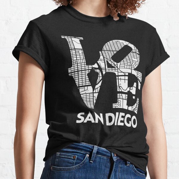 darklordpug San Diego California Vintage Travel Souvenir T-Shirt