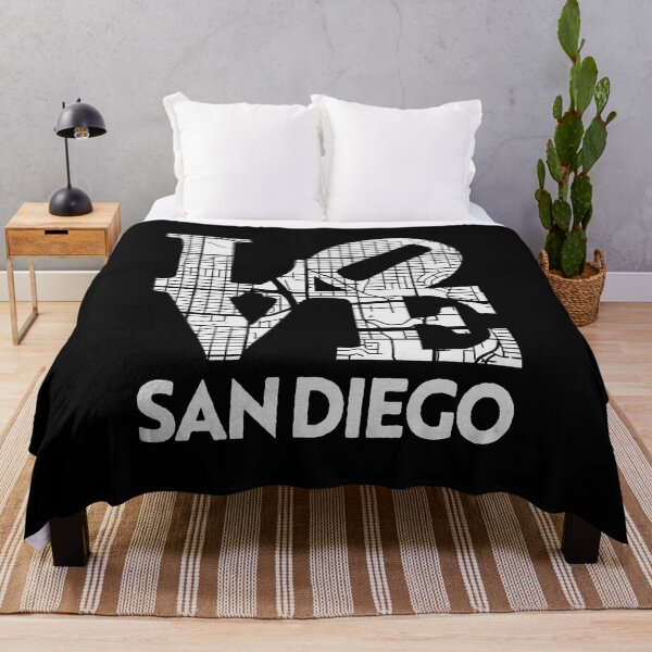 Item preview, Love San Diego City Map From San Diego 619 designed and sold by pixeljamz.