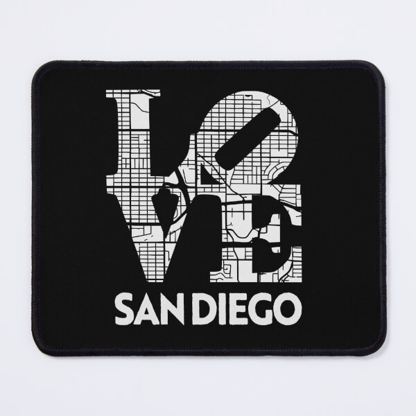 Item preview, Love San Diego City Map From San Diego 619 designed and sold by pixeljamz.