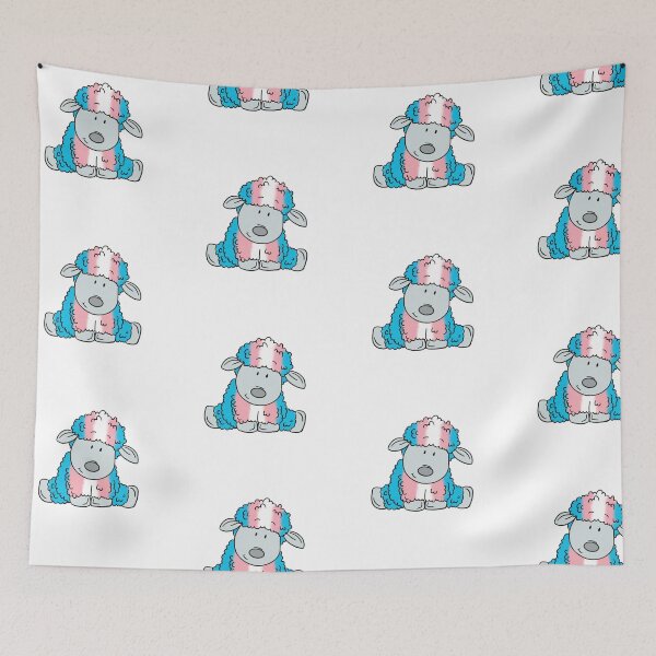 Item preview, Oveja bandera transgénero designed and sold by faolansforge.