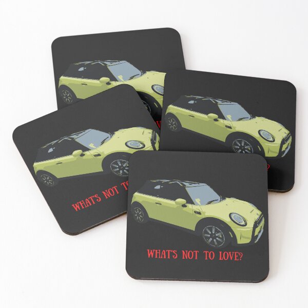 Item preview, Yellow Mini Cooper, What's Not to Love? designed and sold by Pure9Design.