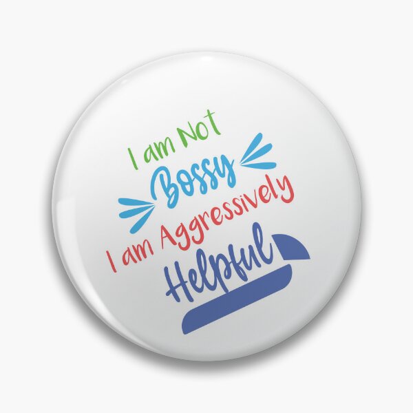 Item preview, I am Not Bossy I am Aggressively Helpful Sticker gift for worker office job designed and sold by Laadel.
