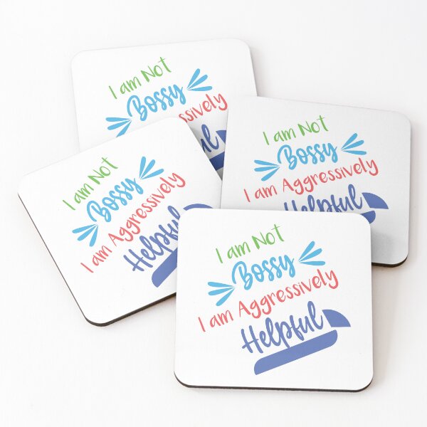 Item preview, I am Not Bossy I am Aggressively Helpful Sticker gift for worker office job designed and sold by Laadel.