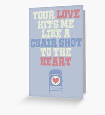 Chair Shot Greeting Card