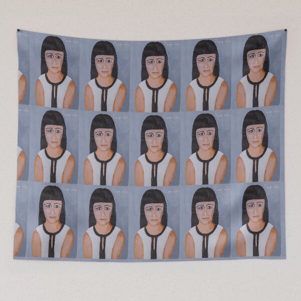 Item preview, Serious lady with black hair designed and sold by Rebekah Gavra.