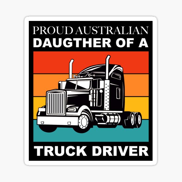 Truck Driver Trucker Fire ice road Truckers Gift Sticker