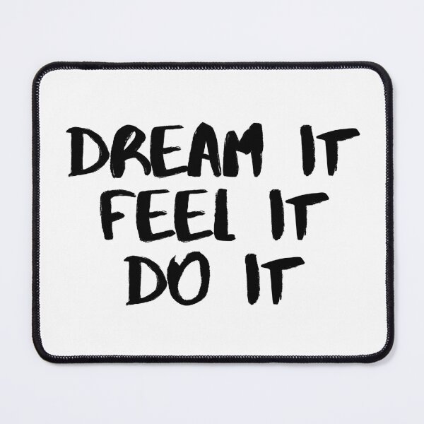 Item preview, Motivational / inspirational quote - How to reach goals - dream it, feel it, do it designed and sold by AlfabetDesign.