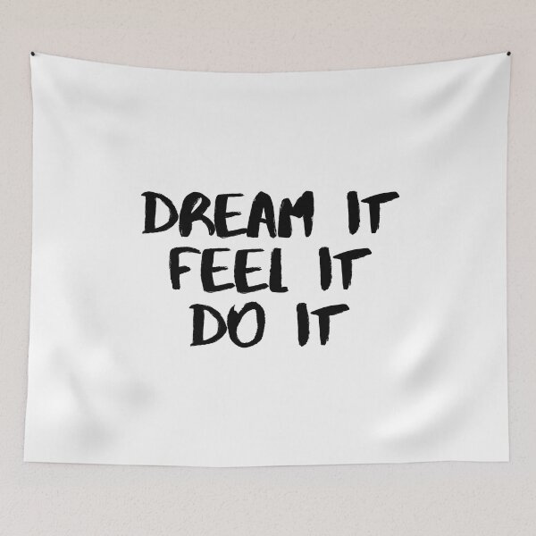 Item preview,  Motivational / inspirational quote - How to reach goals - dream it, feel it, do it designed and sold by AlfabetDesign.