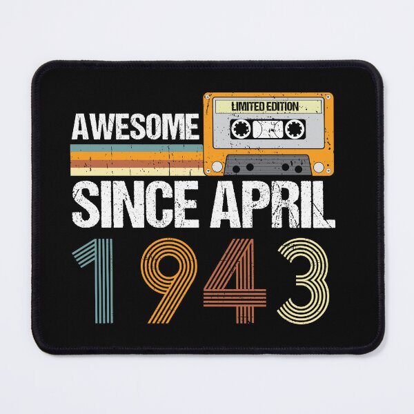 Item preview, Awesome Since April 1943 | 80th birthday | vintage April 1943 designed and sold by AMINE  ★★★★★.