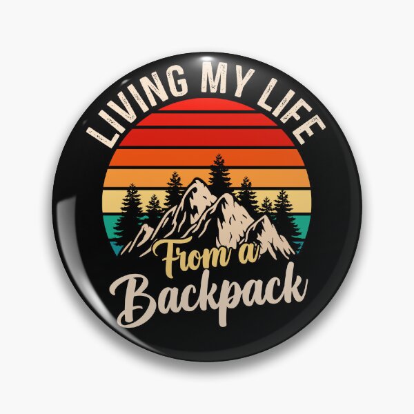 Artikelvorschau, Lustiges Backpacking-Zitat, lebe mein Leben von einem Rucksack-Vintage-Design, cooles Backpacking entworfen und verkauft von Fleyshop.
