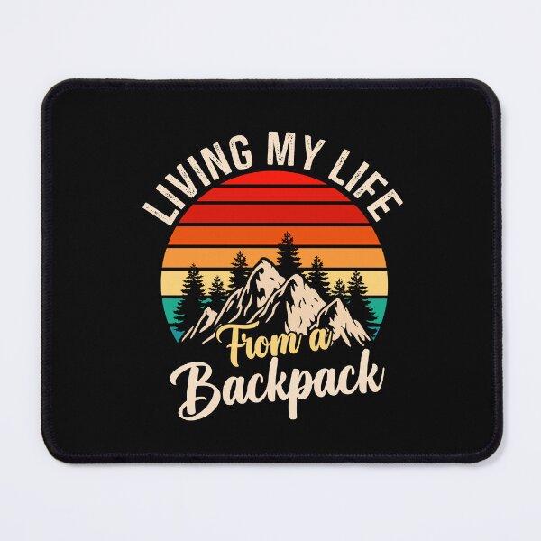 Item preview, Funny Backpacking quote, Living My Life From a Backpack Vintage Design, Cool Backpacking designed and sold by Fleyshop.