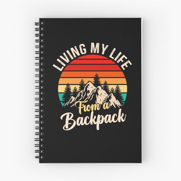 Item preview, Funny Backpacking quote, Living My Life From a Backpack Vintage Design, Cool Backpacking designed and sold by Fleyshop.