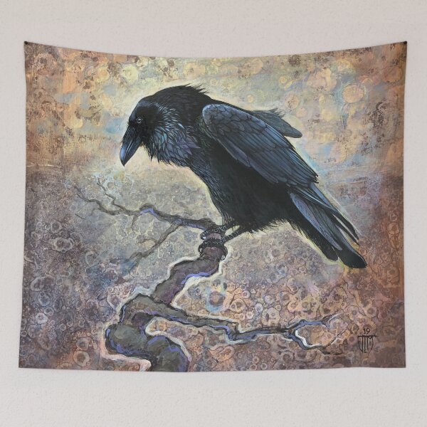 Item preview, Keeper of Dreams - a Raven Painting designed and sold by HaggisVitae.