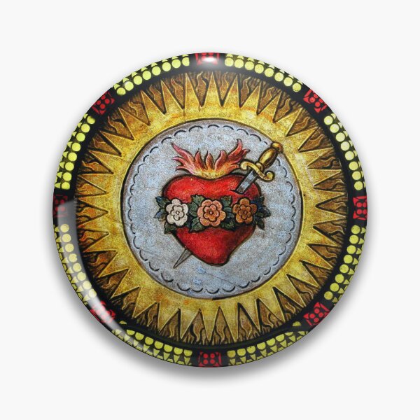 Vista previa del artículo con la obra «Inmaculado Corazón de María», diseñado y vendido por Falcometa.