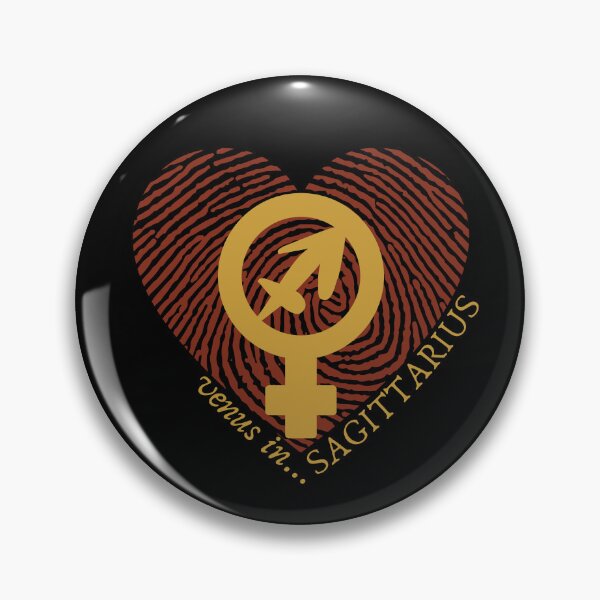 Item preview, VENUS IN SAGITTARIUS HEARTPRINT VALENTINE designed and sold by Mercurial Merkaba.
