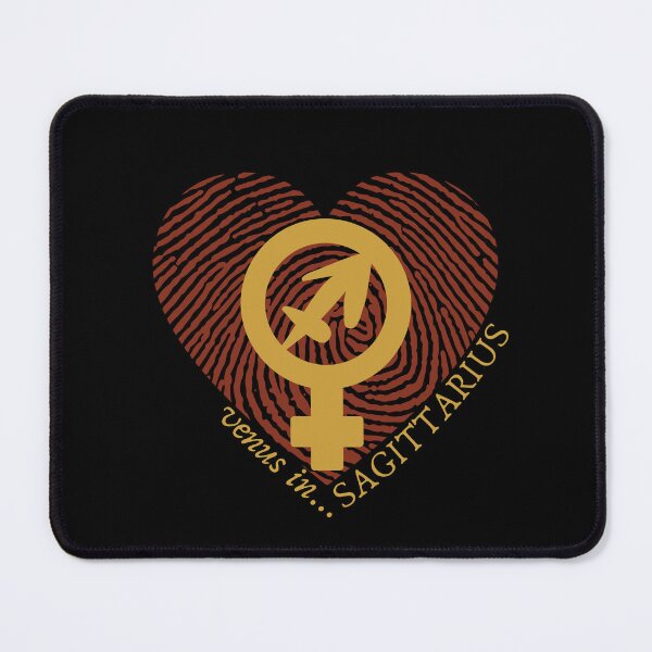 Item preview, VENUS IN SAGITTARIUS HEARTPRINT VALENTINE designed and sold by Mercurial Merkaba.