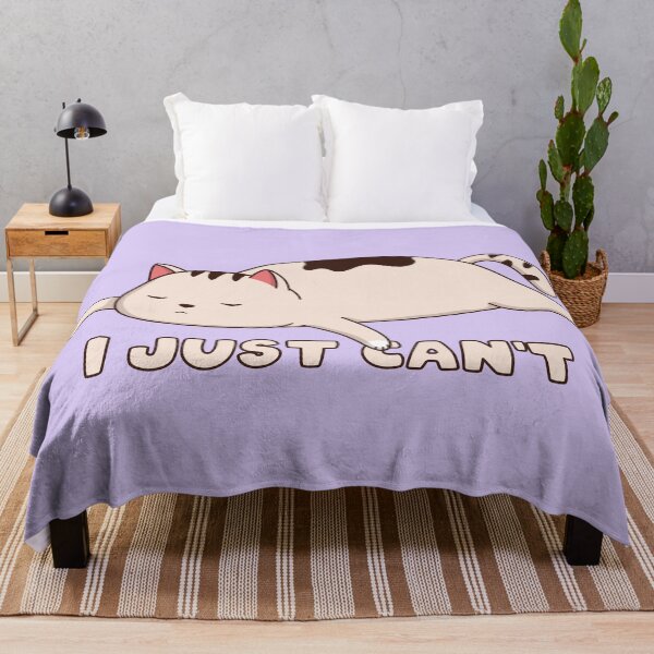 Item preview, I Just Can't – Funny Lazy Cat designed and sold by ttttee.