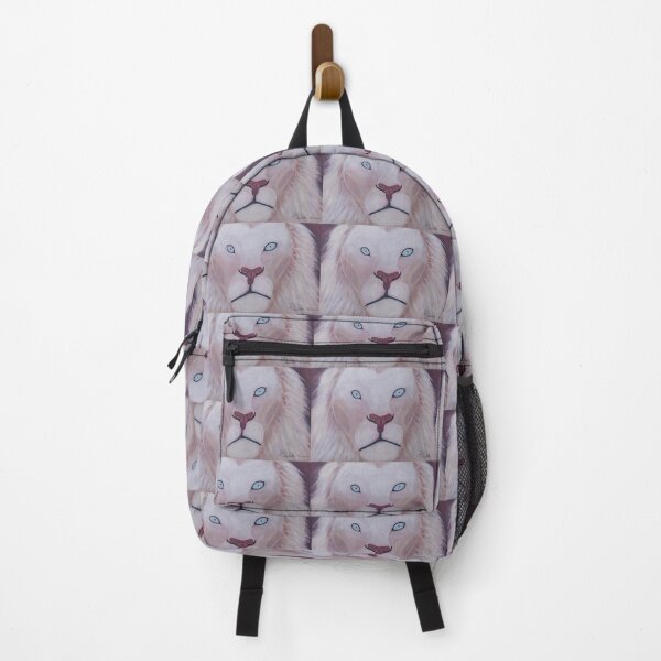 Item preview, White lion with blue eyes designed and sold by Rebekah Gavra.