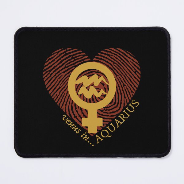Item preview, VENUS IN AQUARIUS HEARTPRINT VALENTINE designed and sold by Mercurial Merkaba.