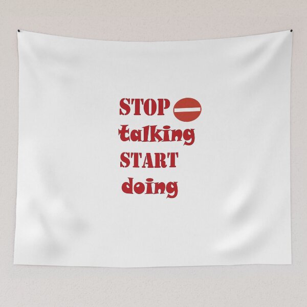 Item preview,  Copy of Stop Talking Start Doing Shirt, Unisex Sarcastic Shirt, Introvert Shirt, Stop Talking Funny T-Shirt, Inspirational Shirt, Motivational Shirt designed and sold by Fadwamoustakid.