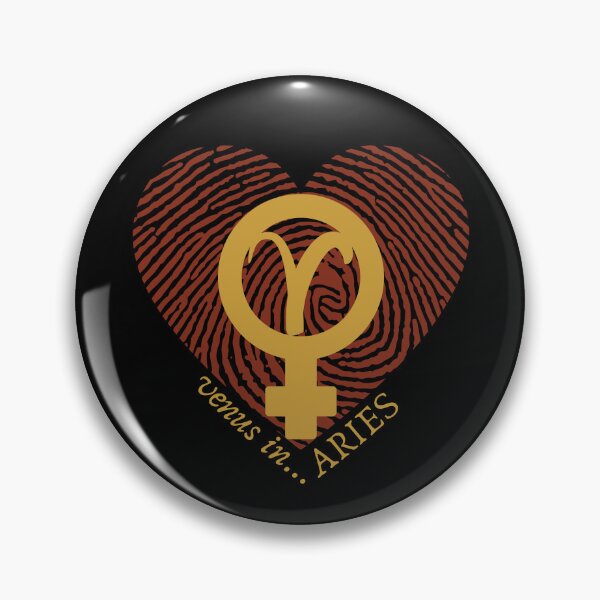 Item preview, VENUS IN ARIES HEARTPRINT VALENTINE designed and sold by Mercurial Merkaba.