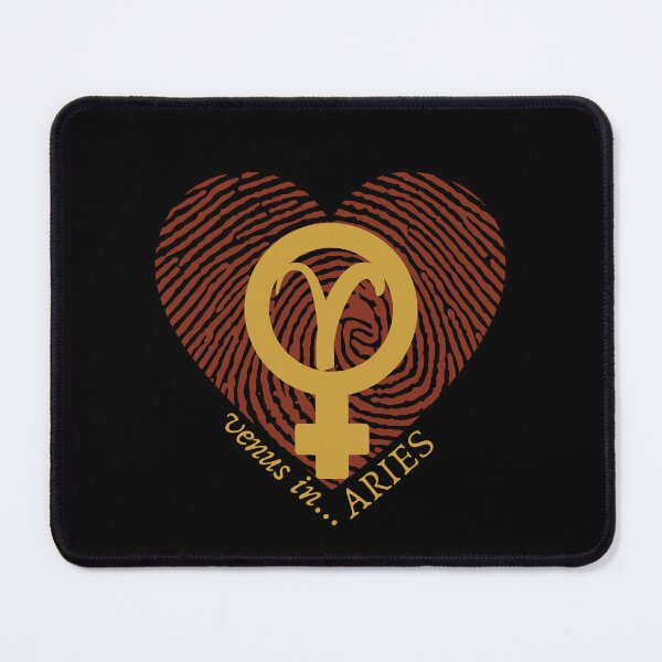 Item preview, VENUS IN ARIES HEARTPRINT VALENTINE designed and sold by Mercurial Merkaba.