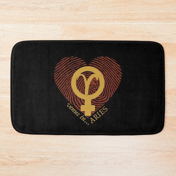 Item preview, VENUS IN ARIES HEARTPRINT VALENTINE designed and sold by Mercurial Merkaba.