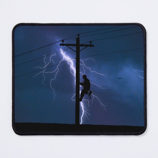 Item preview, Lineman in the Lightning designed and sold by Ken Macune.