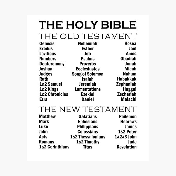 books-of-the-bible-old-testament-and-new-testament-complete-list-christian-design-photographic-print-for-sale-by-nonnieray-redbubble