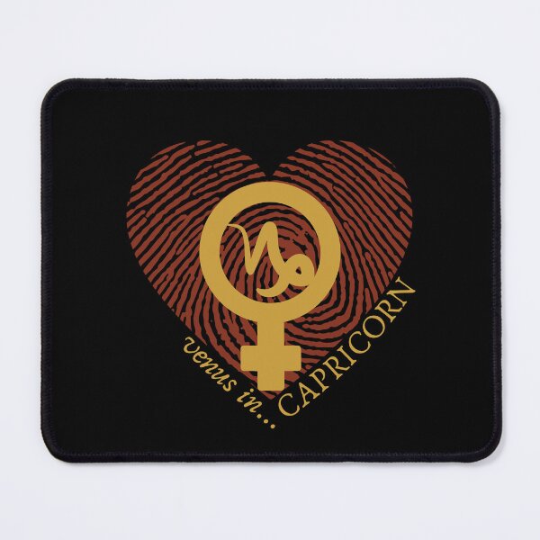 Item preview, VENUS IN CAPRICORN HEARTPRINT VALENTINE designed and sold by Mercurial Merkaba.